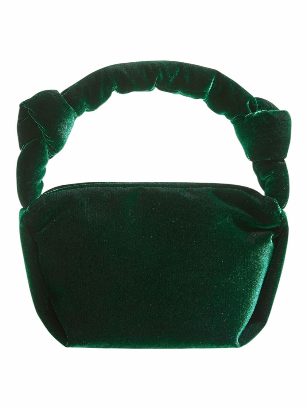 J. Crew Velvet Double-Knot Handbag in Color: Old Forest.